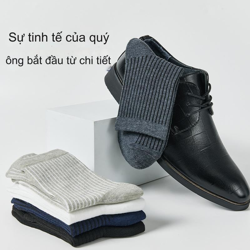 Vớ Cotton Đơn Giản Thoải Mái Dành Cho Đi Học, Đi Làm, Công Sở  khỏe mạnh tất Nam