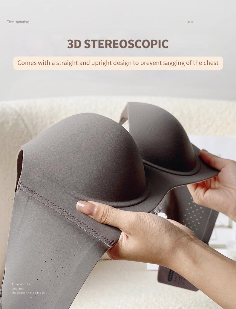 Fallsweet Nữ Push Up Bra Mềm Underwire Liền Mạch Chống Chảy xệ Brassiere B C D Cup Áo Ngực Đỏ