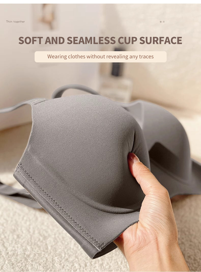 Fallsweet Nữ Push Up Bra Mềm Underwire Liền Mạch Chống Chảy xệ Brassiere B C D Cup Áo Ngực Đỏ